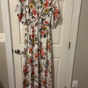 Bailey Blue Medium Floral Maxi Dress